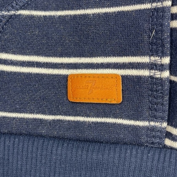 7 for All Mankind Boys Striped Zip Up Hooded Jacket - Picture 3 of 5